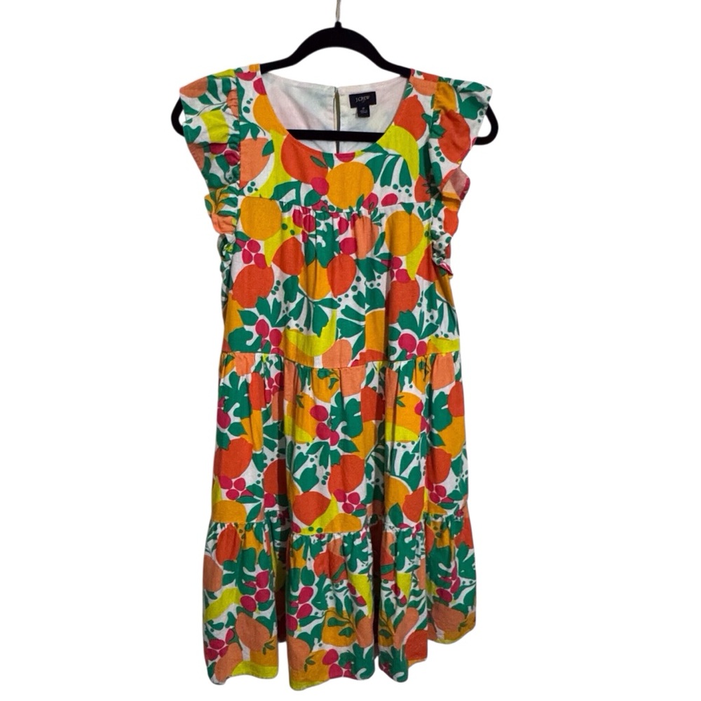 J. Crew Colorful Floral Mini Dress